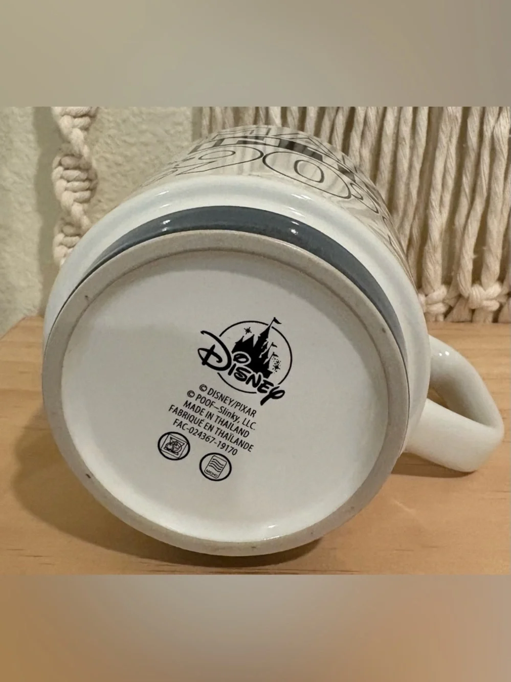 Disney Toy story Pixar Ceramic Mug with Black Line-Art Accents